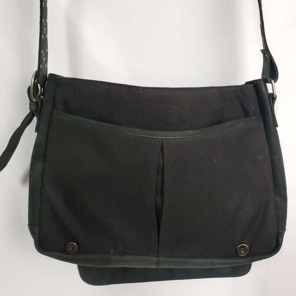 Wilsons M.Julian Leather Nubuck Messenger Crossbody Bag